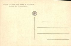 VINTAGE POSTCARD Verdun Entered Of a Gallery Of the Citadel