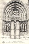 VINTAGE POSTCARD Abbey Of St Northern Denis Gate the decapitation of Denis Saint