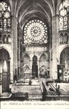 VINTAGE POSTCARD Abbey Of St Denis the Northern Transept the Large Rose