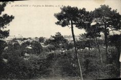 VINTAGE POSTCARD Arcachon Seen from Of the View-point
