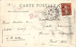 VINTAGE POSTCARD Arcachon Seen from Of the View-point