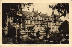 VINTAGE POSTCARD Arcachon Casino Of the Beach