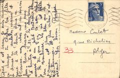 VINTAGE POSTCARD Arcachon Casino Of the Beach