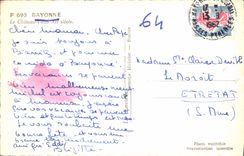 MODERN CARD Bayonne the Old Castle