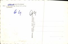 POSTAL MODERNA Pau el castillo Enrique IV y los Pyrenees