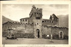 VINTAGE POSTCARD Luz the Church Of Templiers