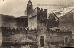 CPA Luz Saint Sauveur Eglise Des Templiers