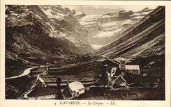 POSTAL Gavarnie de la VENDIMIA el circo