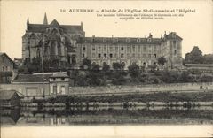 VINTAGE POSTCARD Auxerre Apse Of the Church German St And I' Hopital