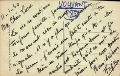 VINTAGE POSTCARD Vouvant Canton Of the Chestnut grove Carries principal of the church