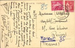 VINTAGE POSTCARD Mervent the Bridge Of the Flood