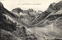 VINTAGE POSTCARD Cauterets Lake D' Estom