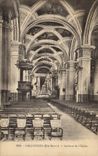 VINTAGE POSTCARD Interior Sallanches Of the Church