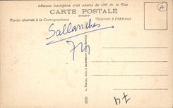 VINTAGE POSTCARD Interior Sallanches Of the Church