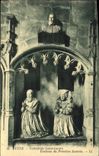 VINTAGE POSTCARD Autun Cathedral Saint Lazare Tomb Of President Jeannin