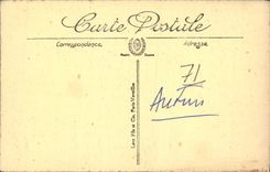 VINTAGE POSTCARD Autun Cathedral Saint Lazare Tomb Of President Jeannin