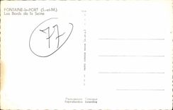 CPM Fontaine Le Port Les Bords De La Seine