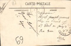 VINTAGE POSTCARD Lyon the Carnot Monument Places Republic