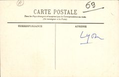 VINTAGE POSTCARD Lyon Prefecture Of the Rhone