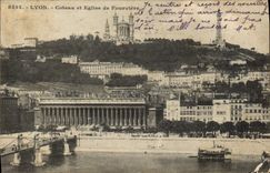 CPA Lyon Coteau Et Eglise De Fourviere