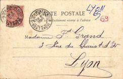VINTAGE POSTCARD Lyon Slope And Church De Fourviere