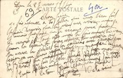 VINTAGE POSTCARD Lyon Monument Of the Children Of the Rhone Entered of the Park of the Gold Head