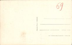 VINTAGE POSTCARD Arbresle Court Of the Old Castle the square tower and the racing car