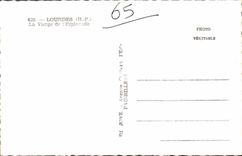 POSTAL MODERNA pesado la Virgen de la explanada