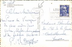 POSTAL MODERNA pesado la basílica