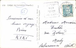 POSTAL MODERNA Circus De Gavarnie