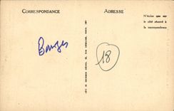 Vidrios manchados de la POSTAL de la VENDIMIA de Bourges según M de Meloizes