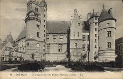 VINTAGE POSTCARD Bourges the Southern Frontage Of the Palate Jacques Cartier