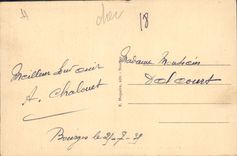 VINTAGE POSTCARD Bourges Garden Of Close Fichaux the fountain of God Side