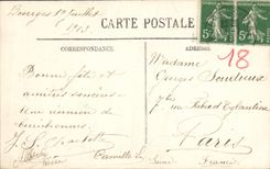 VINTAGE POSTCARD Bourges the Cathedral