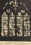 VINTAGE POSTCARD Interior Bourges Of the Cathedral Stained glass Of the Vault St Urbain by Jacques Heart