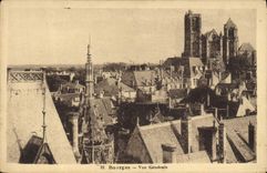 VINTAGE POSTCARD Bourges View