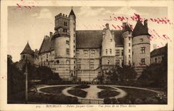 VINTAGE POSTCARD Bourges Palate Jacques Heart Seen from of the Berry Place