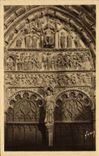 Puerta de Bourges Cental de la POSTAL de la VENDIMIA de la catedral el juicio pasado