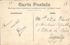 Sur lateral visto catedral de Bourges de la POSTAL de la VENDIMIA