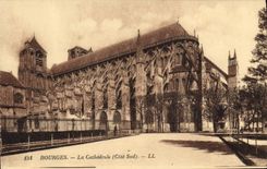 POSTAL Bourges de la VENDIMIA la pieza meridional de la catedral
