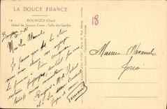 Hotel de Bourges de la POSTAL de la VENDIMIA del sitio del corazón de Jacques de los protectores