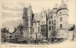 Ataque frontal meridional de Bourges de la POSTAL de la VENDIMIA del paladar del corazón de Jacques