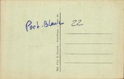 La POSTAL Yves santo portuario blanco de la VENDIMIA entra en la persona rica y la cámara acorazada pobre del puerto blanco