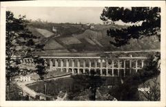 VINTAGE POSTCARD Holy Brieuc Viaduct and valley of Gouet