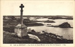 CPA Ile de Brehat La Croix de Saint Michel et les Ilots de Kerpont