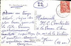 VINTAGE POSTCARD Holy Cast the Church