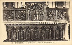 CPA Treguier La Cathedrale Detail du Maitre Hotel