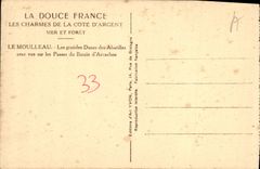 VINTAGE POSTCARD Moulleau Large Dunes of Abatilles With sight on the Master keys of the Basin of Arcachon