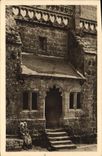 VINTAGE POSTCARD Locronan Delicious the Small Northern Porch With its Twin Windows