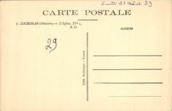 VINTAGE POSTCARD Locronan the Church